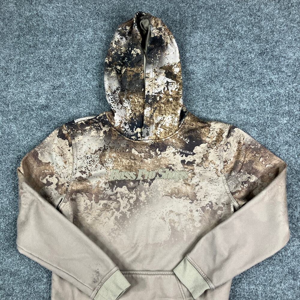 Bass Pro Shops Hoodie kids XL‎ Camo Pullover Fleece Lined Outdoor Hunting Gear